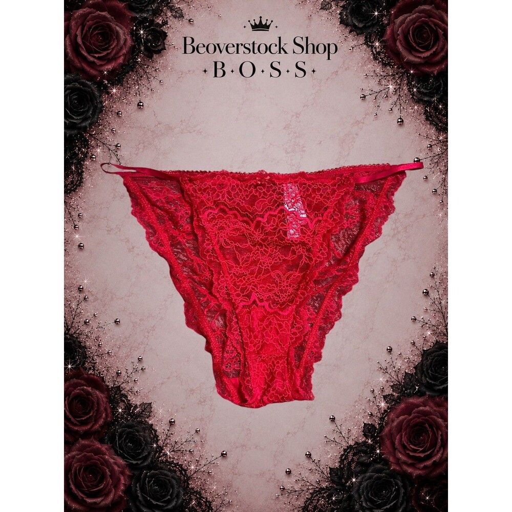 New Victoria’s Secret Dream Angels Lace String Bikini Panty – Red – Size XL